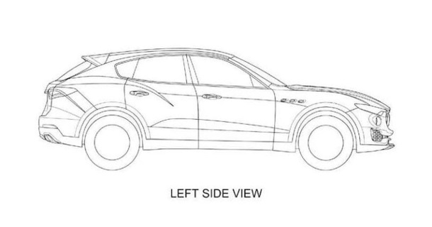 Серийный Maserati Levante чертеж
