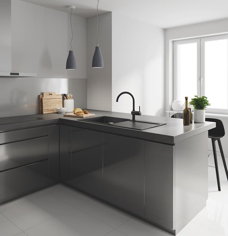 Смеситель для кухни Grohe Minta однорычажный черный 32917KS0